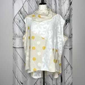 Kozan Oversized Lagenlook High Low Asymmetrical Top Size S